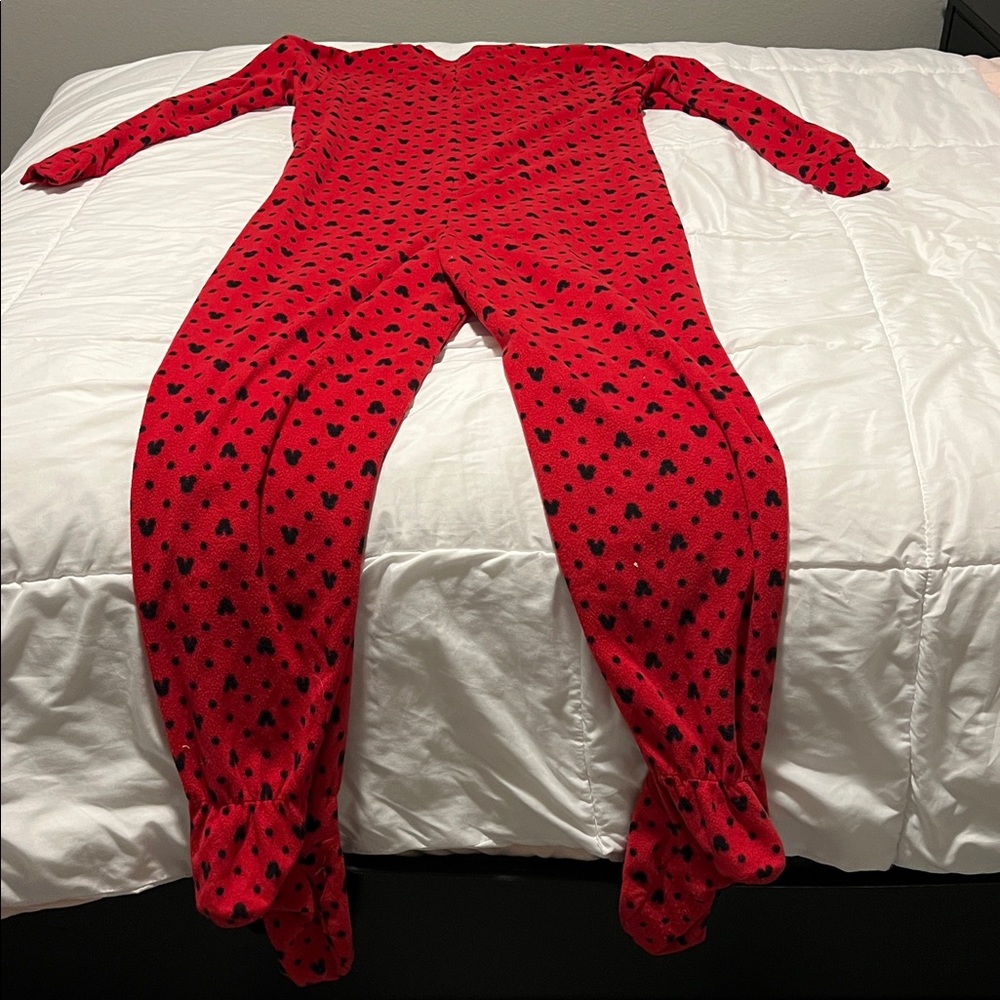 Disney Red Pajama Set with Black Dots - Picture 3 of 3